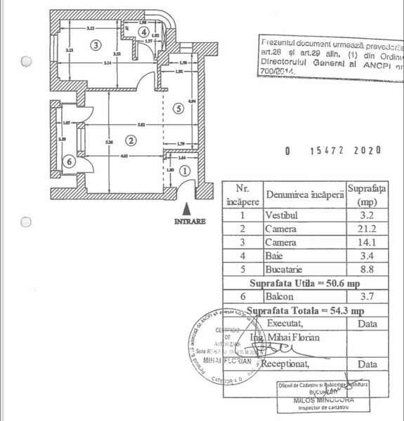 Tineretului, apartament 2 camere 2020.